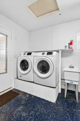 Laundry Area in Garage