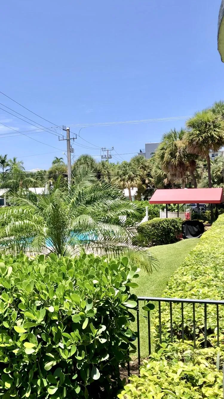 Pool View from Balcony