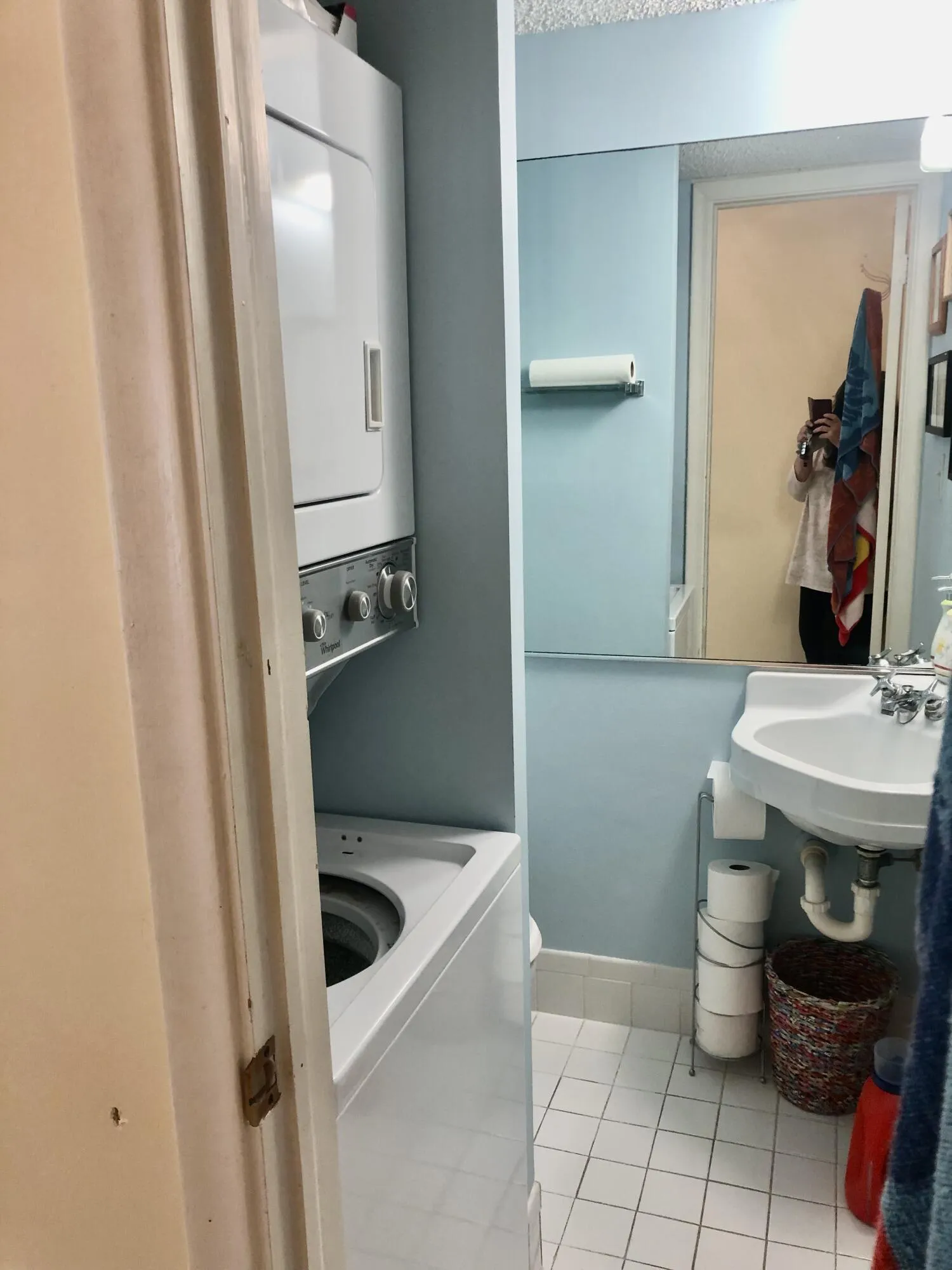 Guest Half Bath with Laundry
