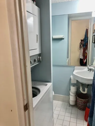 Guest Half Bath with Laundry