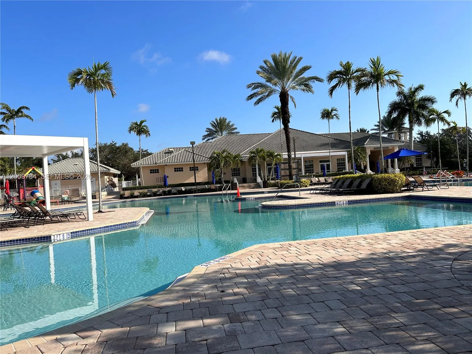 GREAT club house with pools, water slides, kid's pool, mini golf, playground, soccer field, basketball court, baseball cage, roller hockey court and more!