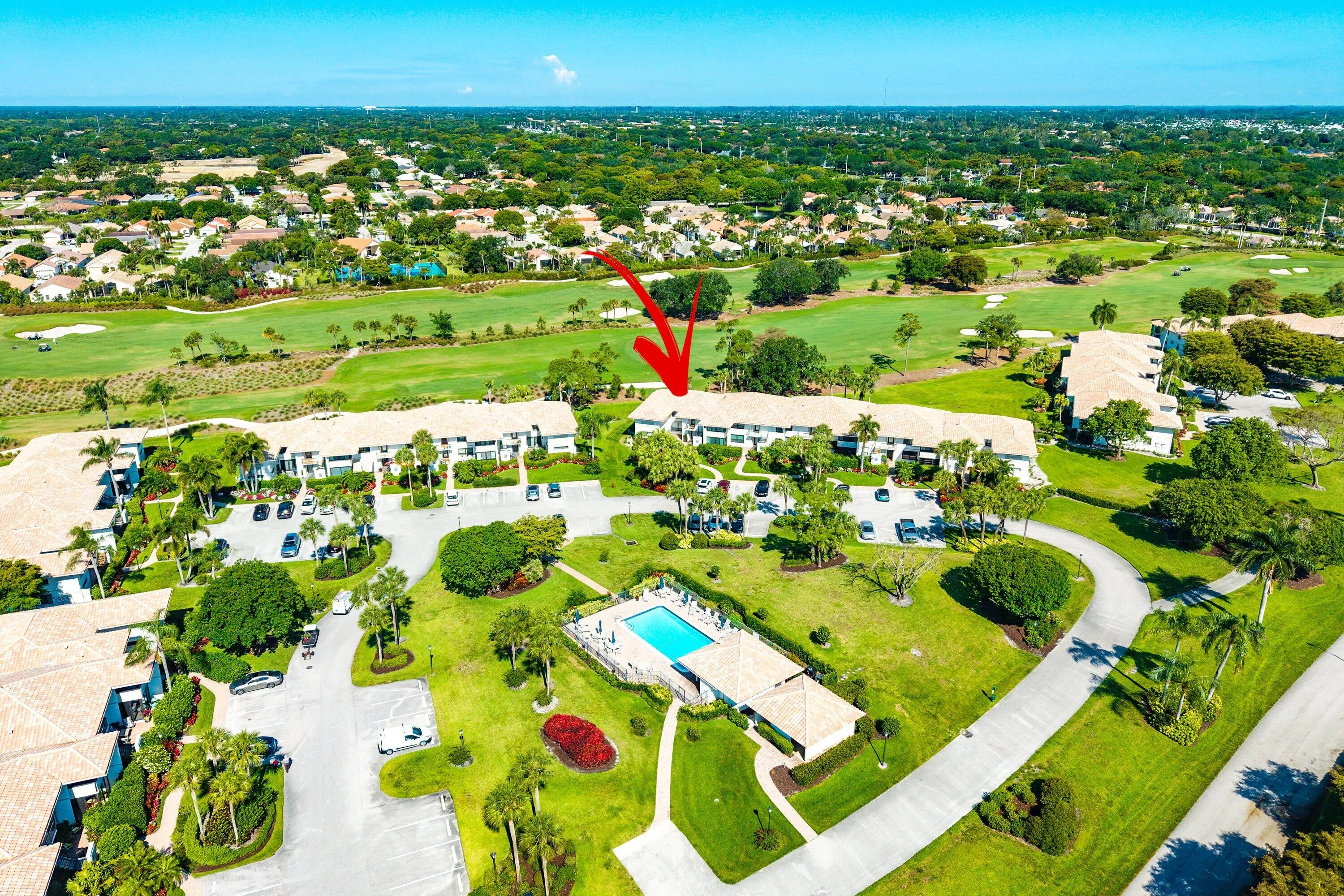 Aerial w/ pool