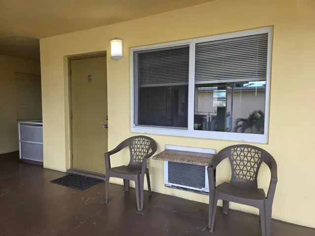 Front of apartment