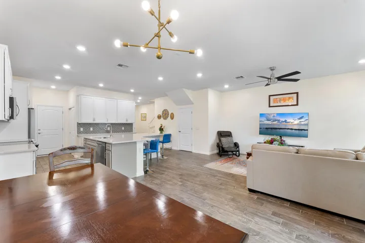 Entering living room