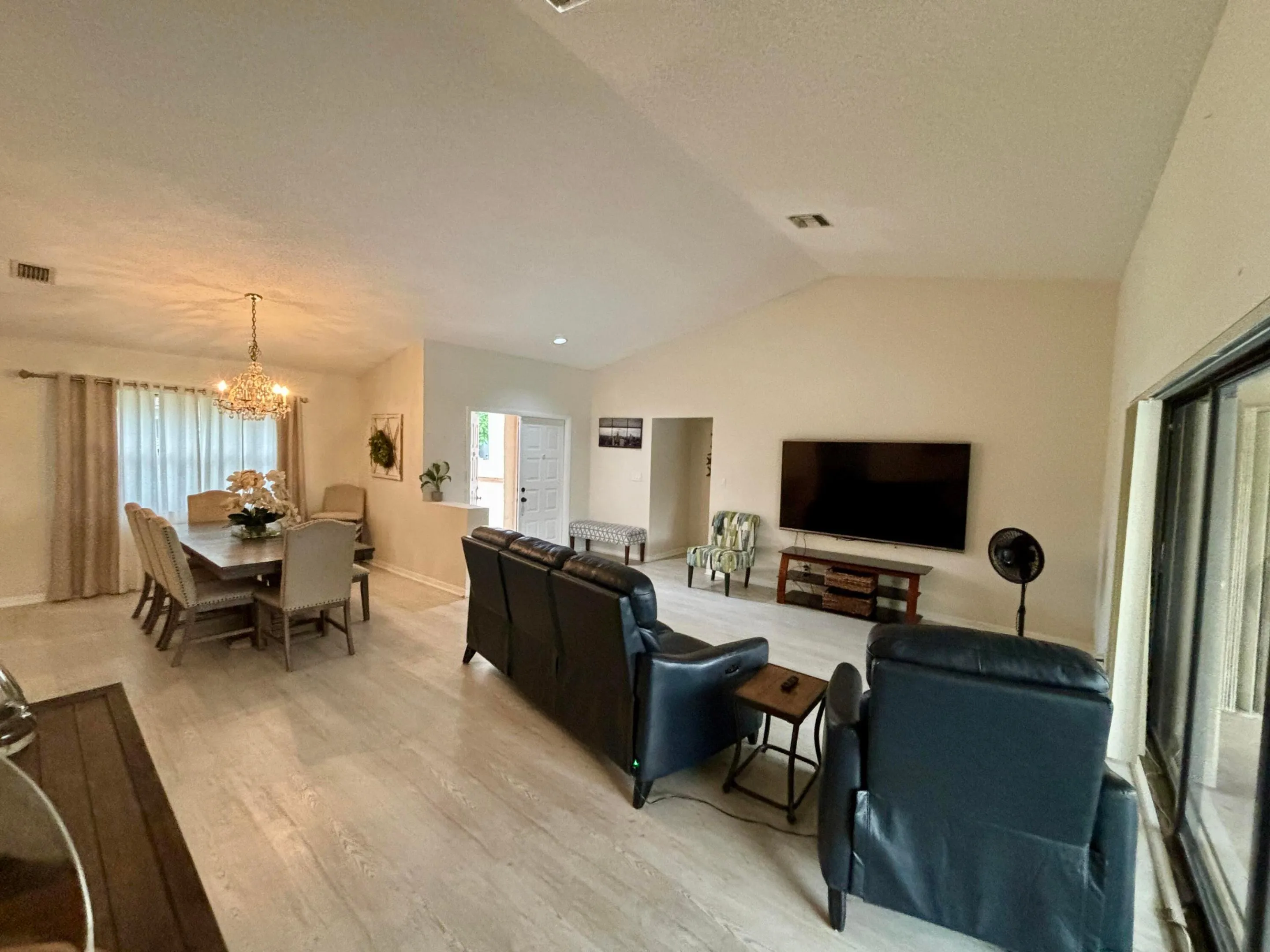 Living Room and Dining Room view