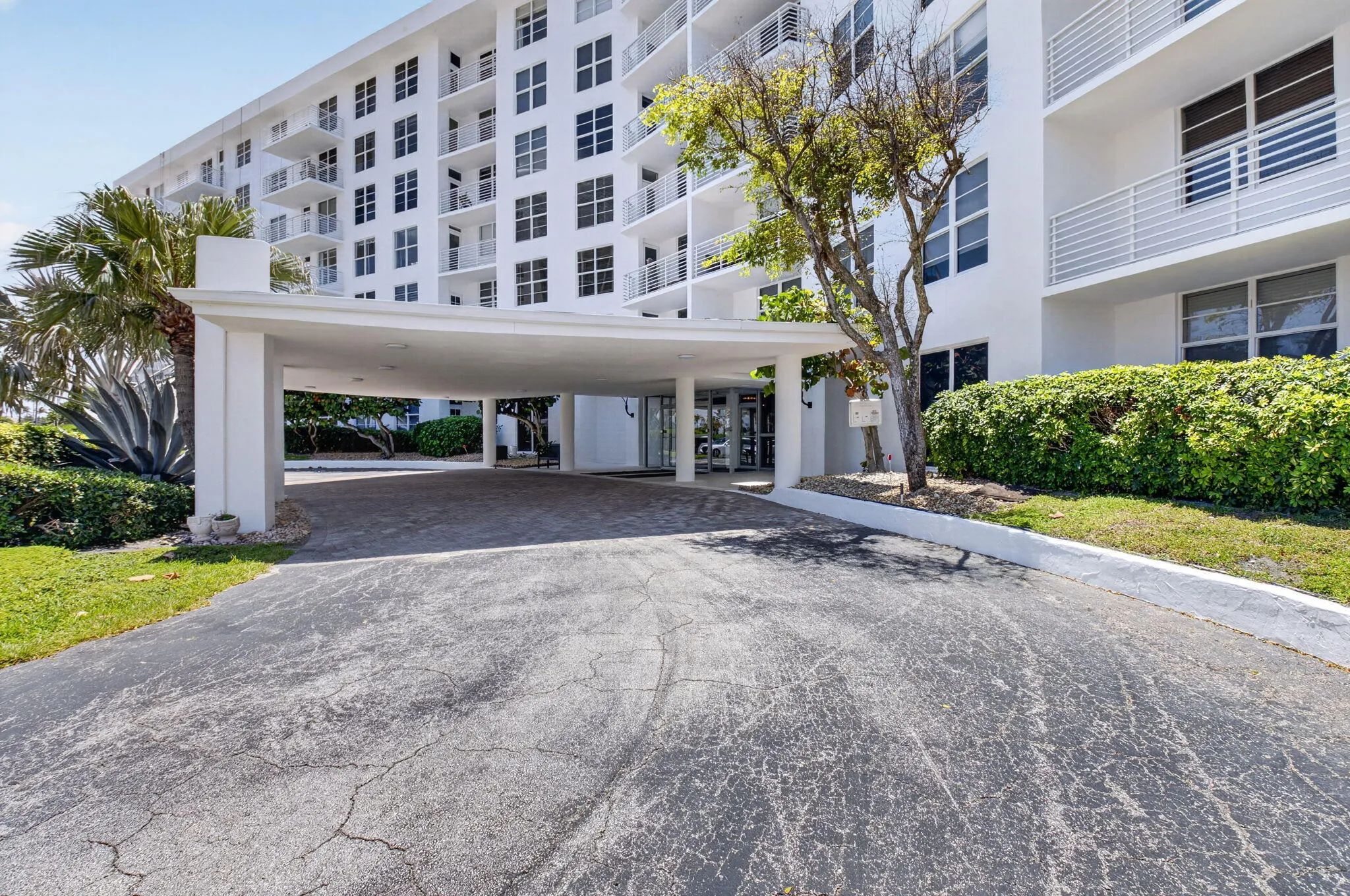 Circular Driveway - Building Entry
