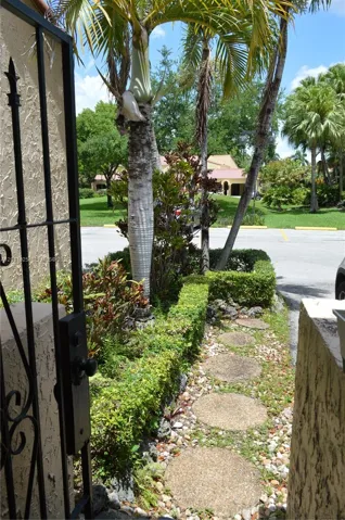 Visitors parking view from entrance of property