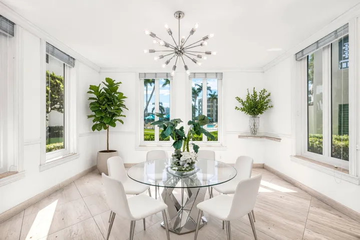 Virtually Staged Dining Area - some use as den.
