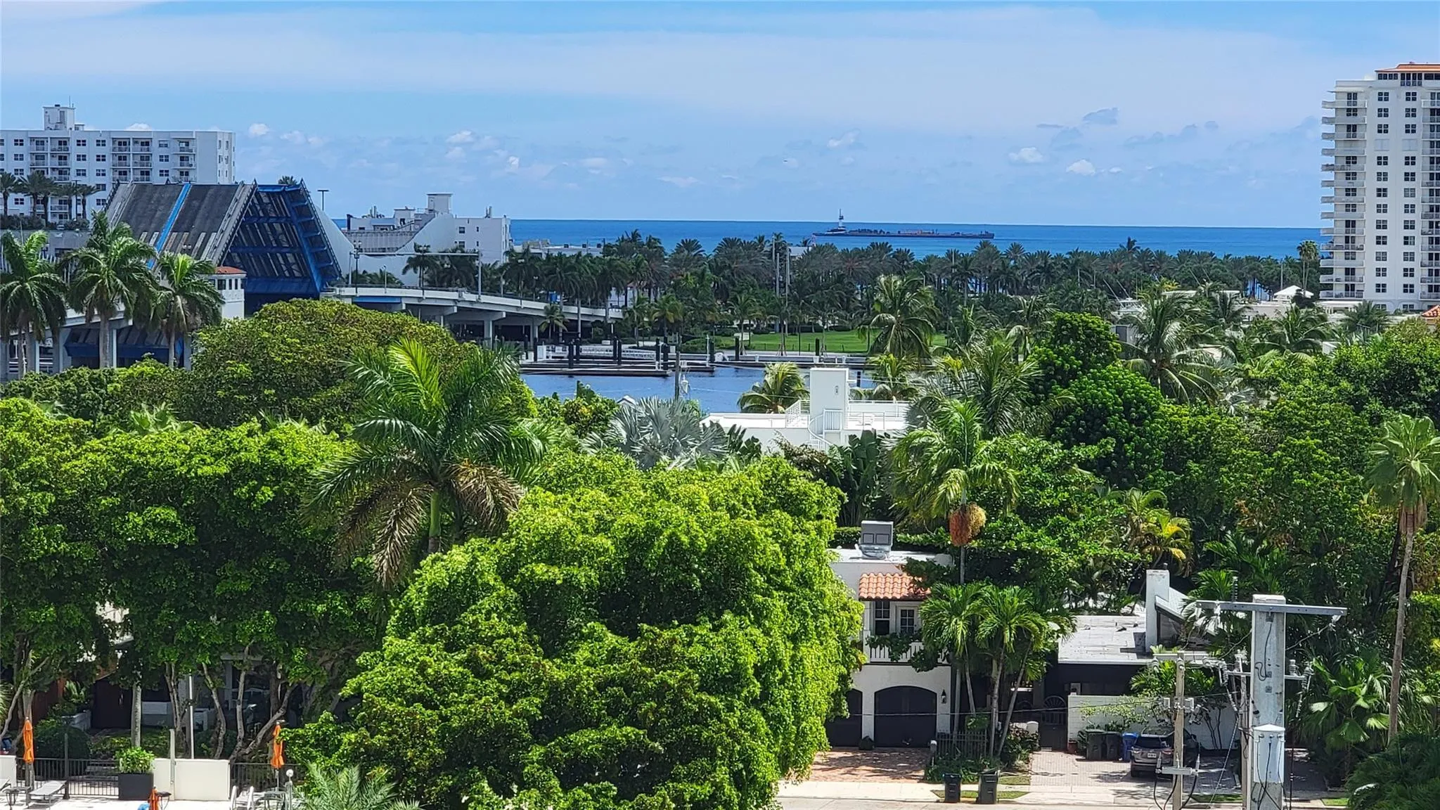 Las Olas Bridge and Ocean from Balcony