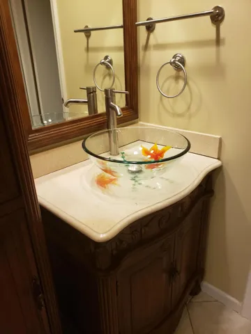 Beautiful Master Bath vanity & sink