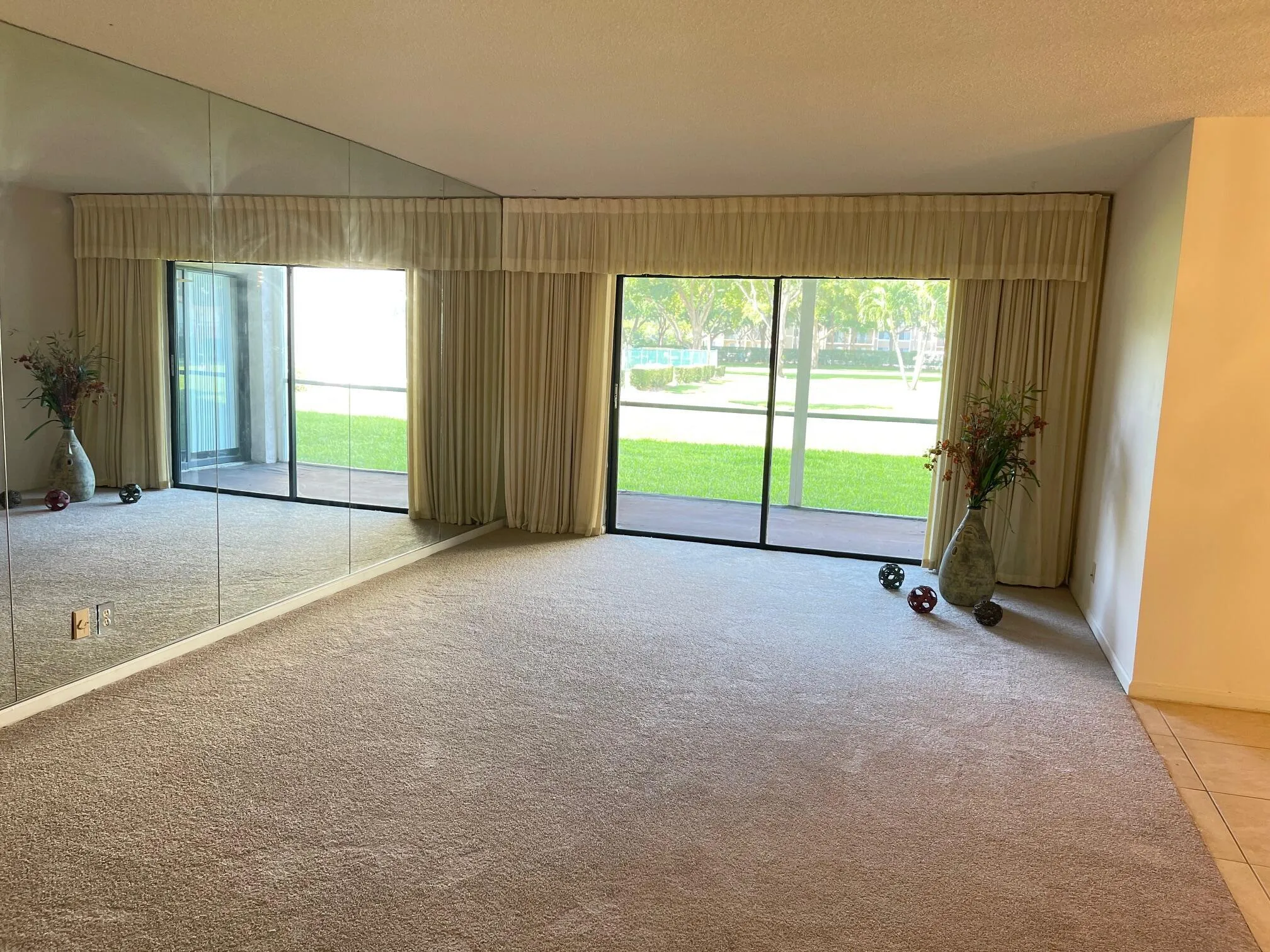 CUSTOM MIRROR, LIVING ROOM IS 21' X 13'3