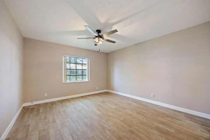 Plank style flooring throughout