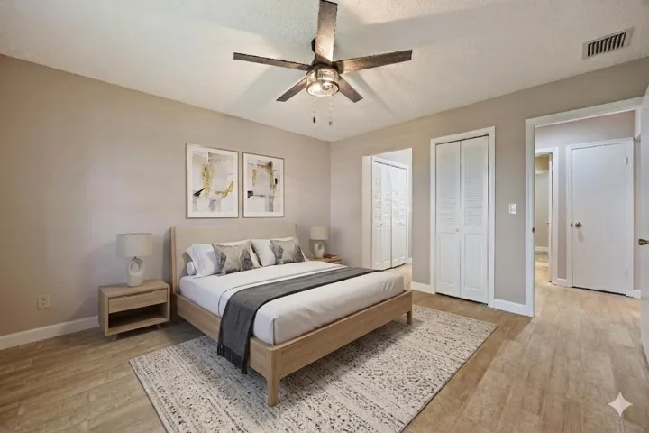 Virtually Staged Bedroom