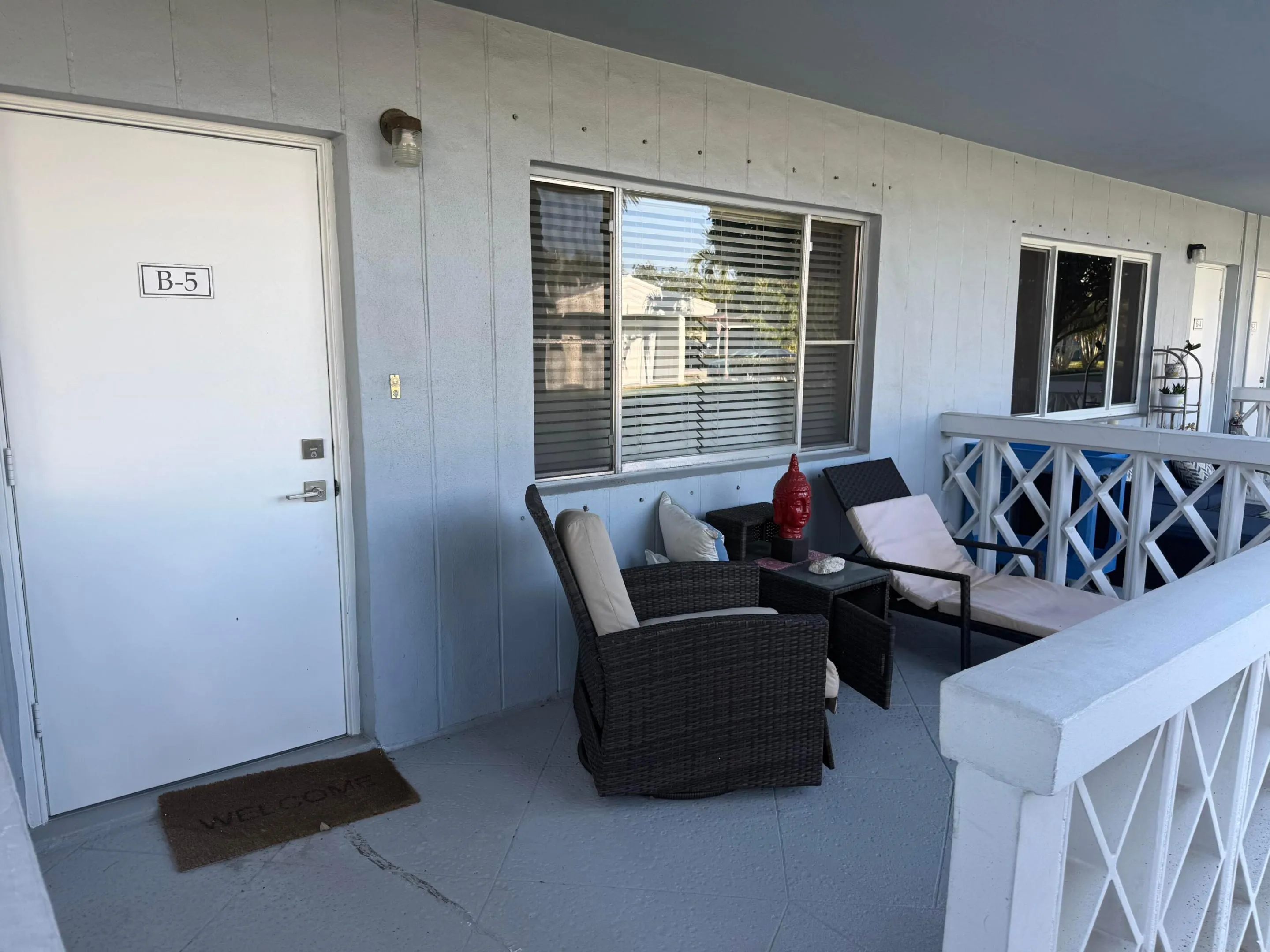 Manicured and serene landscaping