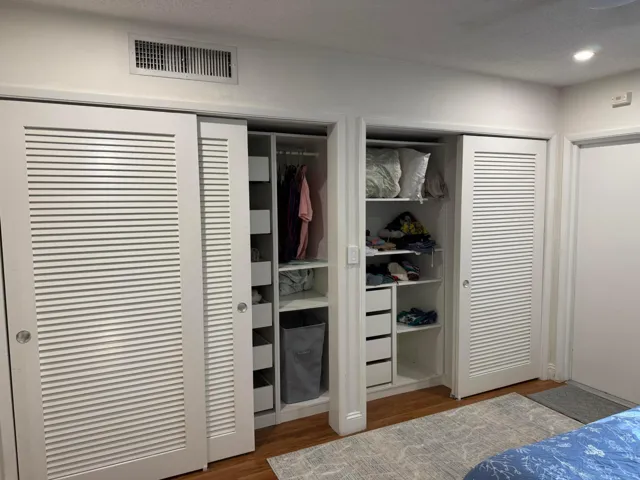Large closet with build in storage