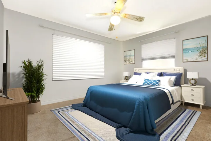 Guest Bedroom Virtually staged