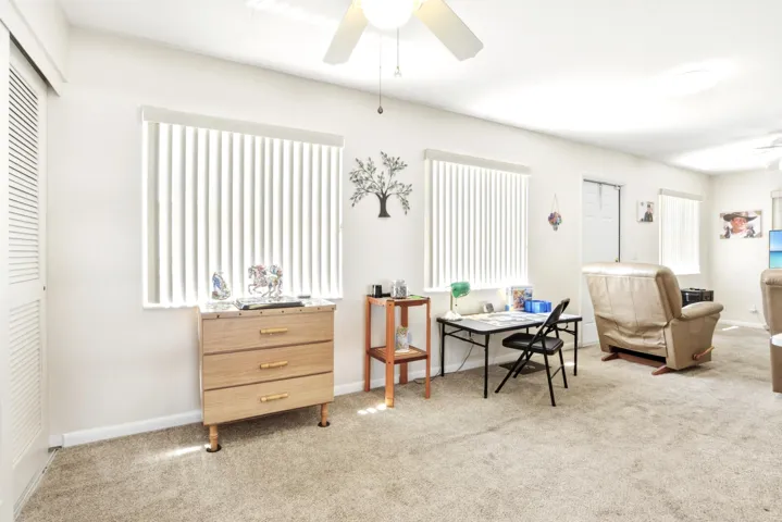 Oversized 30x10 Florida room. Hurricane Impact windows and verticals.