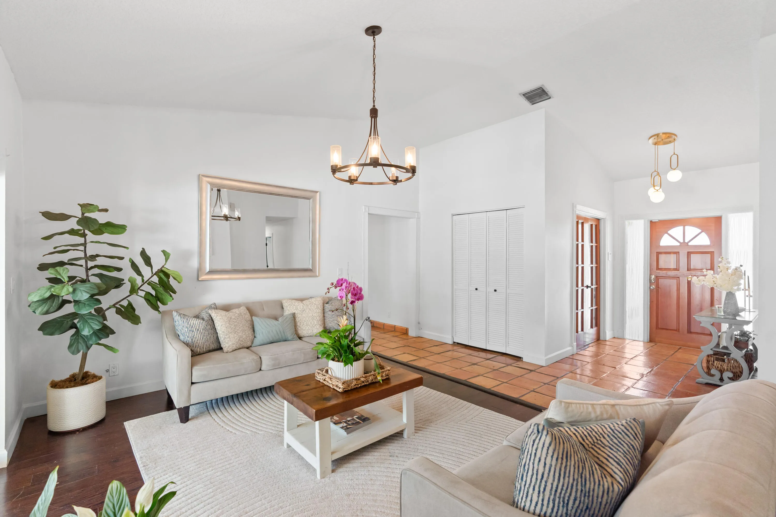 Formal living room and entrance