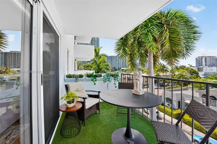 large balcony