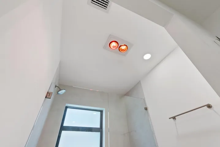 Heat Lamps in Primary Bathroom