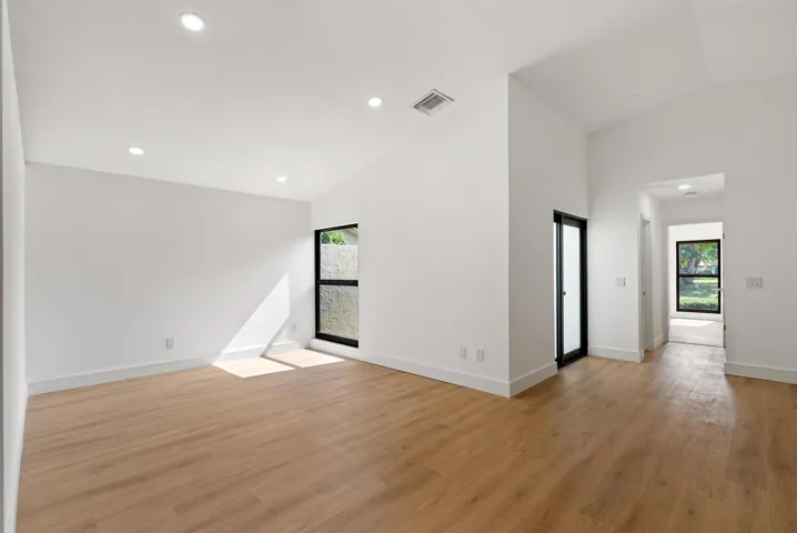 Designer Home -Front Entrance/Hardwood Cork- Backed Floors