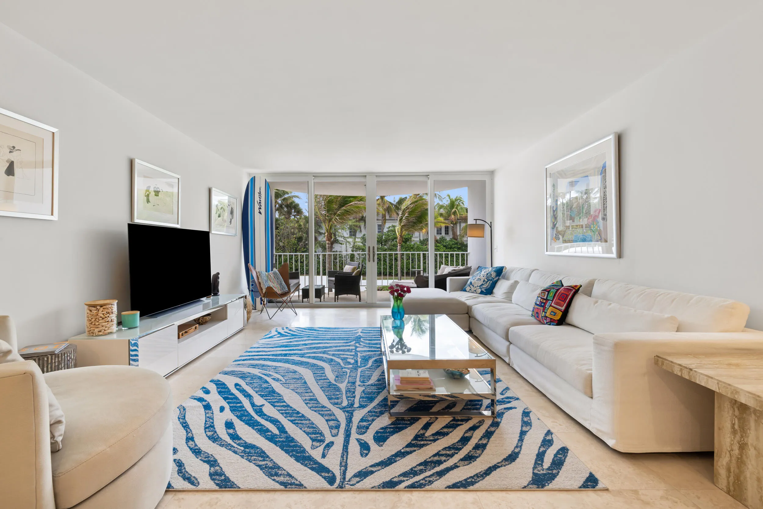 living room to balcony