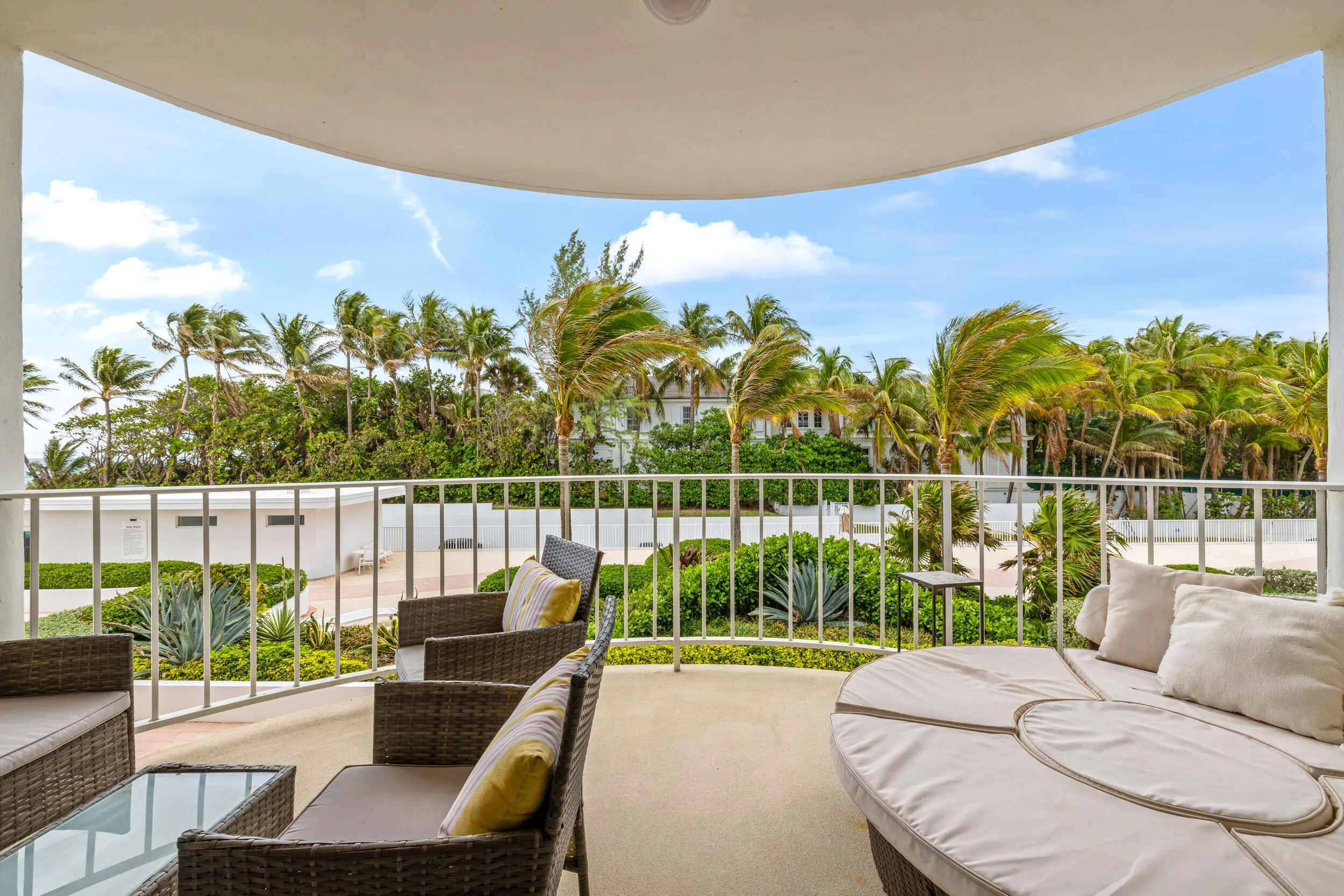 large balcony