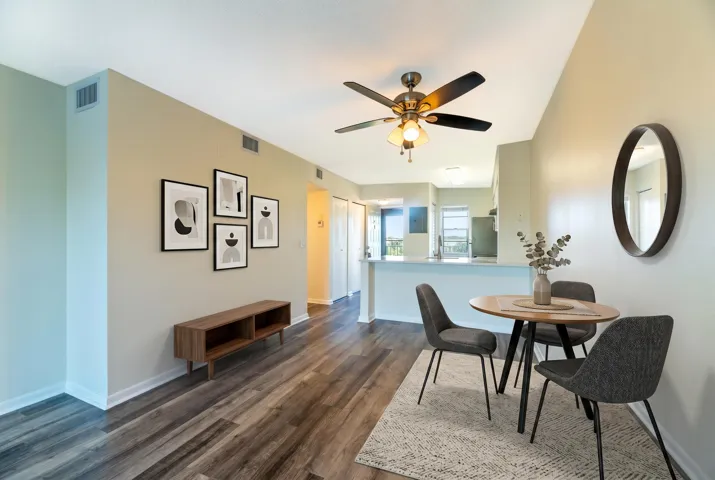 Staged Dining Area