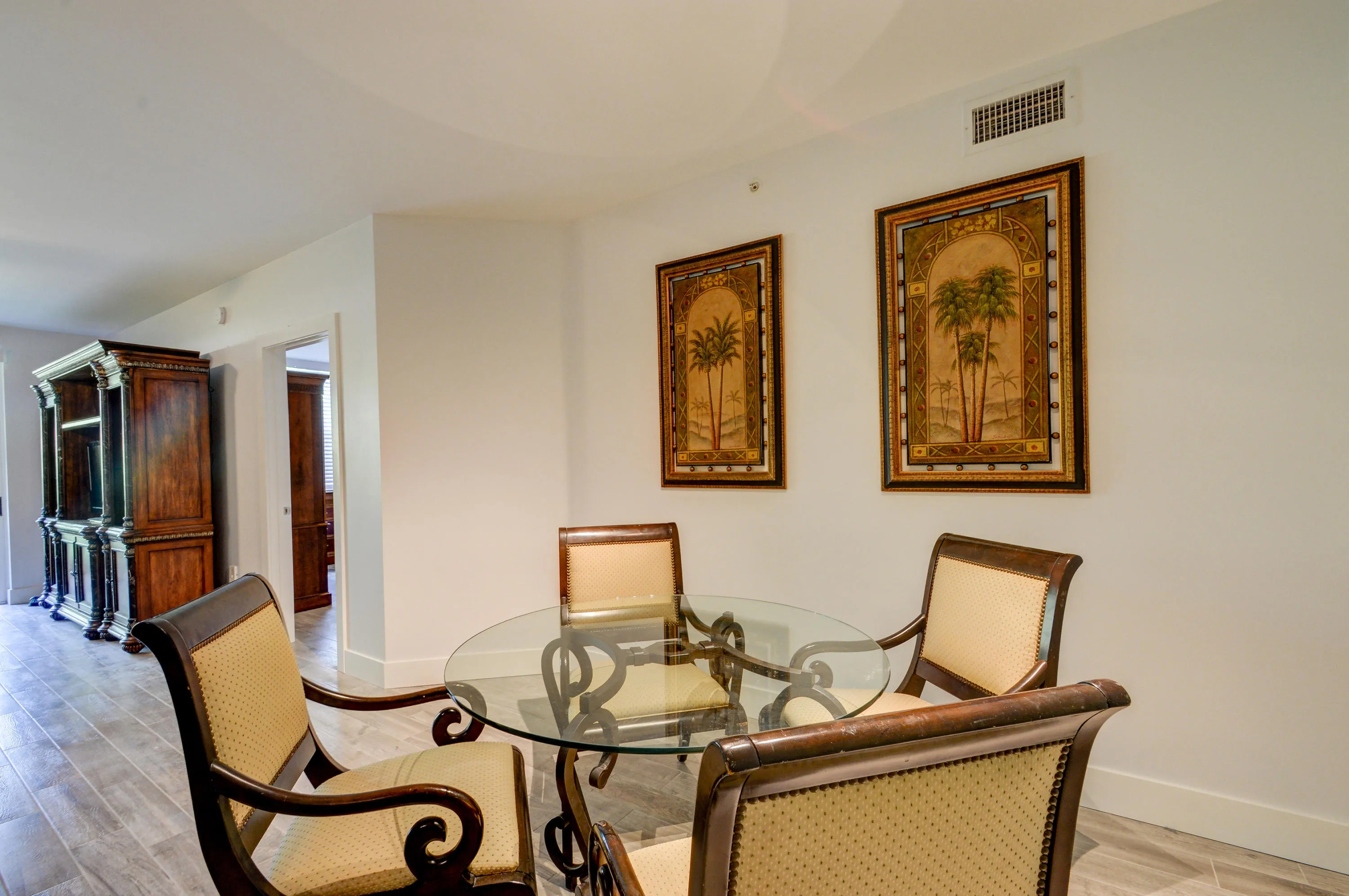 Dining Area- artwork & wall unit removed