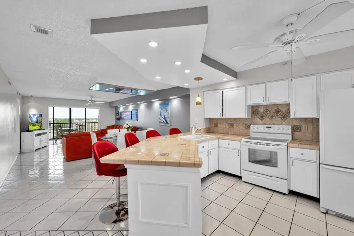 Open Concept Chefs Kitchen Plenty of Counterspace
