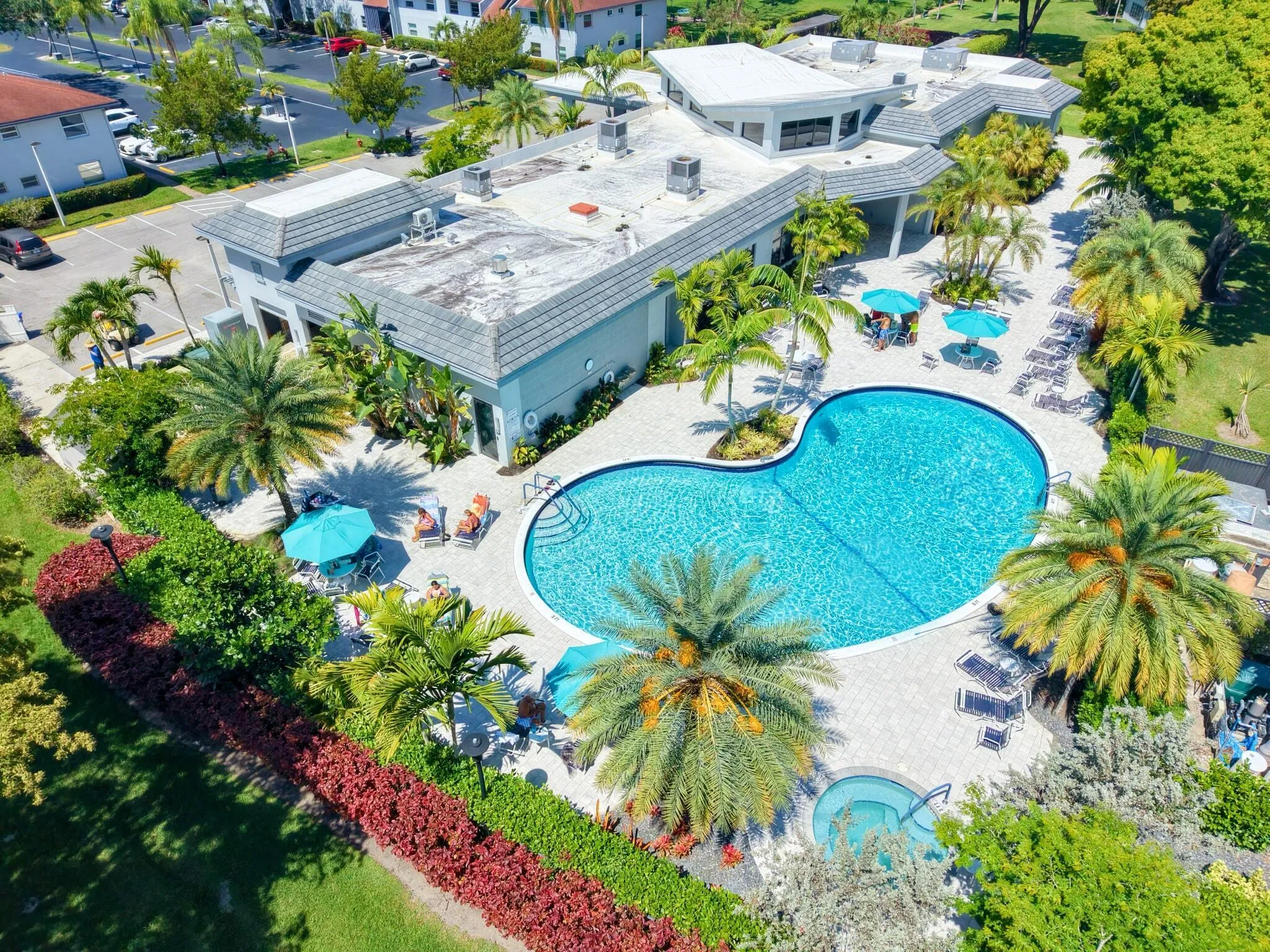 Clubhouse Pool Bird Eye View