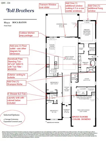 MAYA FLOORPALN WITH OPTIONS
