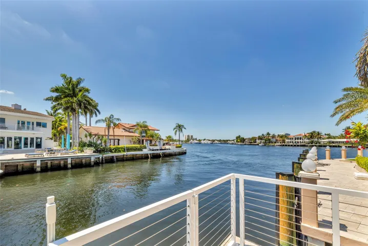 Backyard view of waterfront towards the north