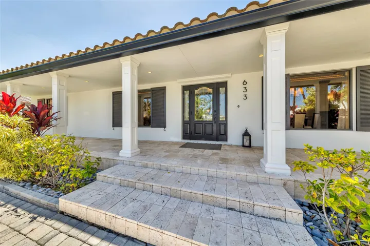 The large wide welcoming front porch