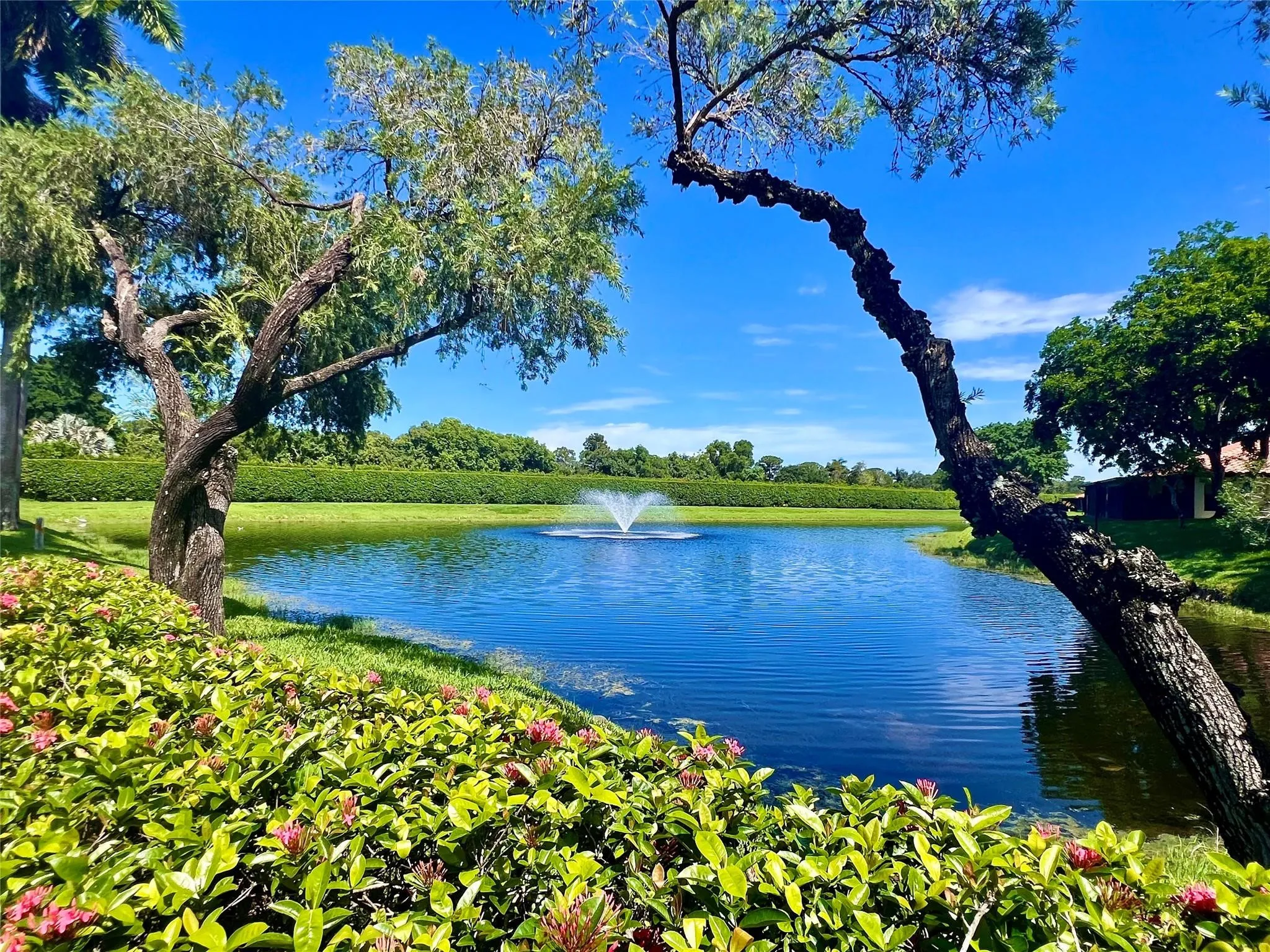 Pond at Entrance to Community