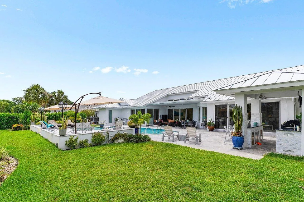 Large grassy yard