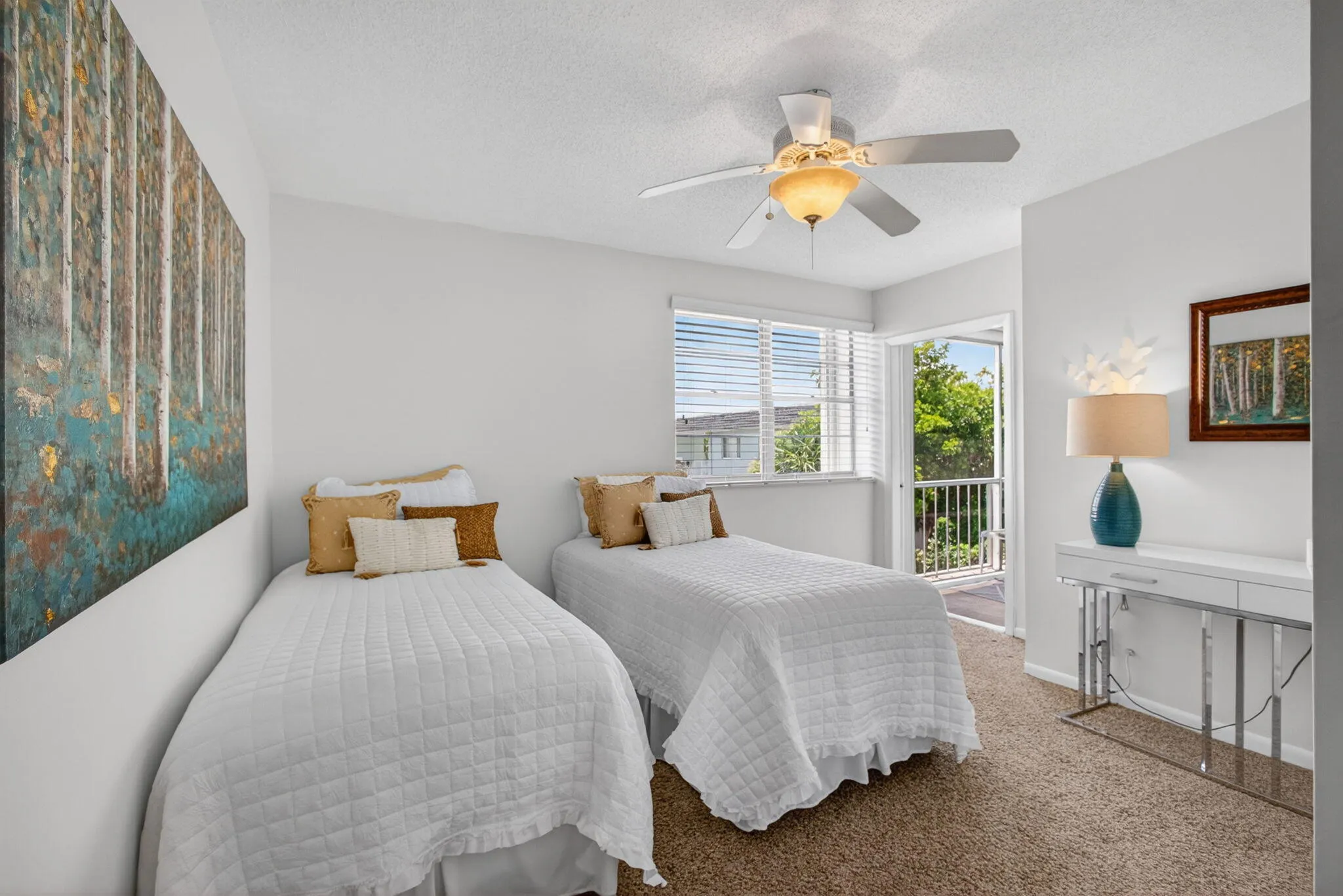 Guest Bedroom with Door to Patio