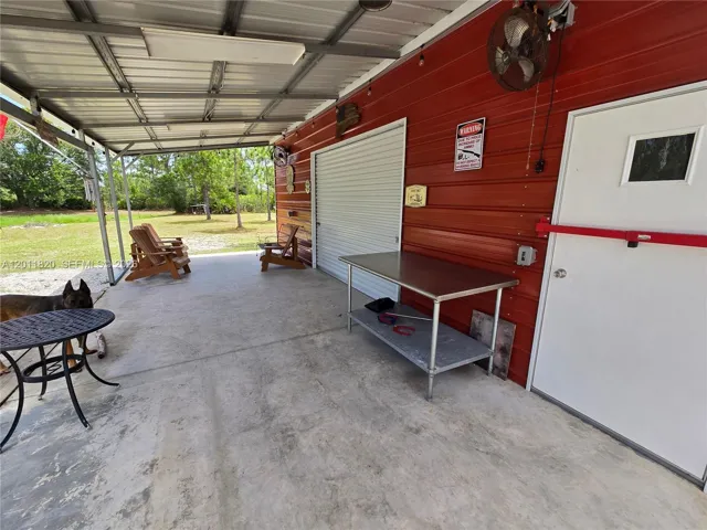 steel storage 30 X 20 with 12 X 30 lean to porch