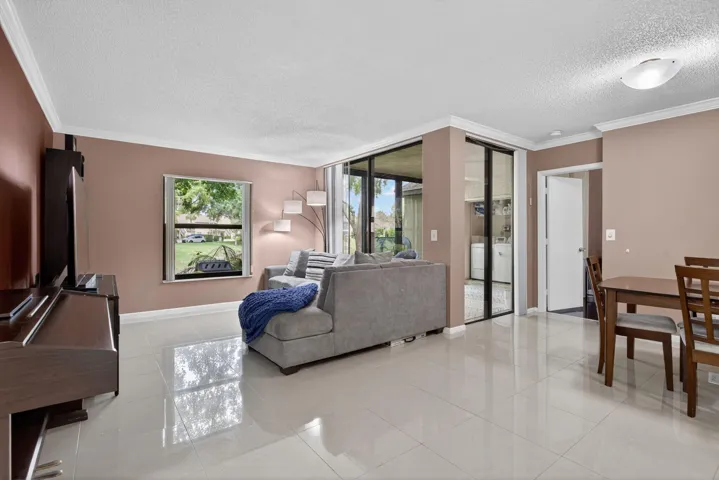 This open concept living and dining area provides comfort and entertaining.
