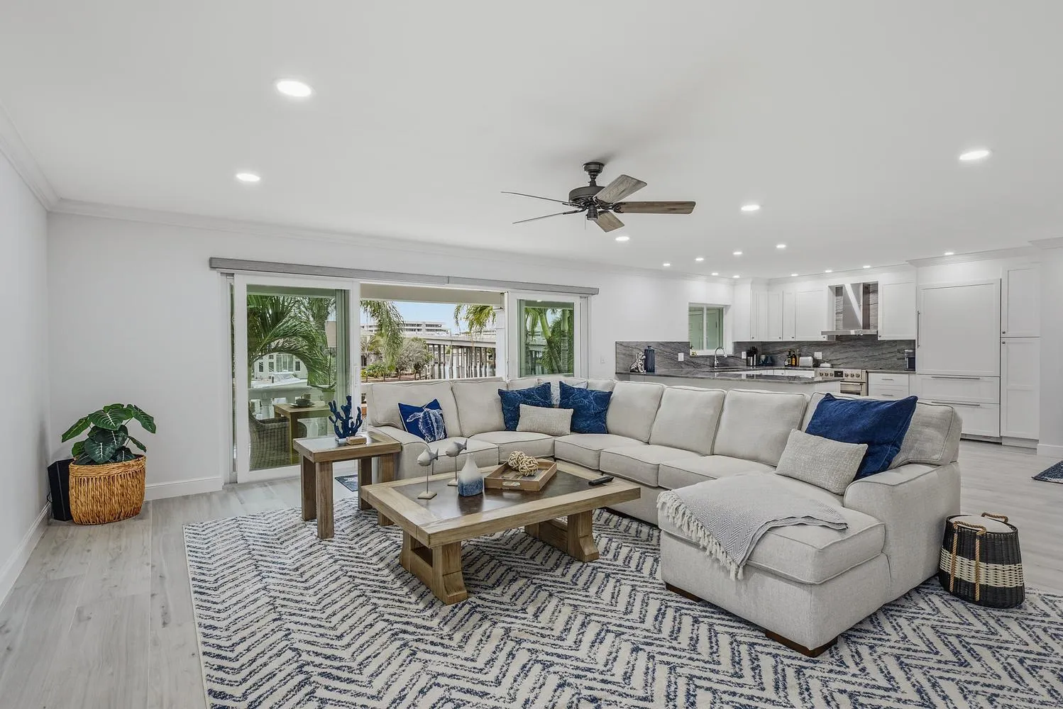 Light filled family room