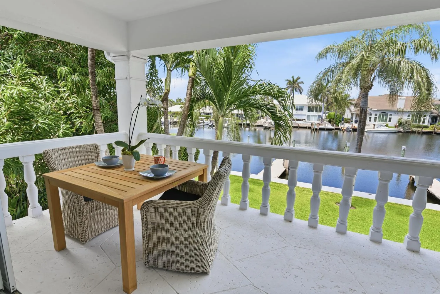 Waterside balcony