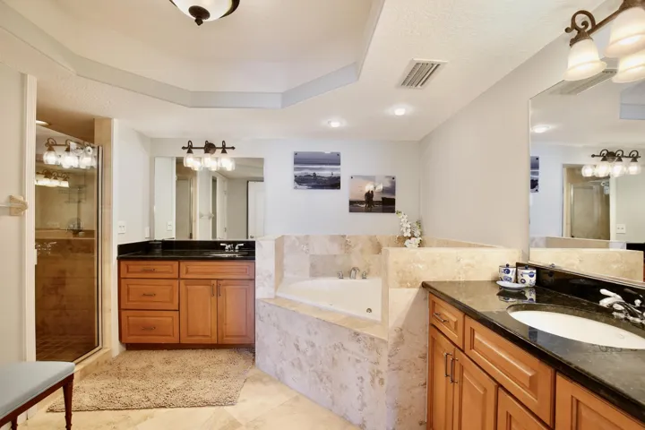 Primary Bath Dual Sink, Separate Tub/Shower