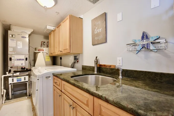 Indoor Laundry and Sink