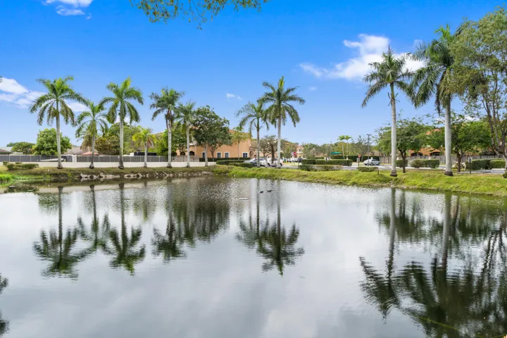 Lake in commons area.