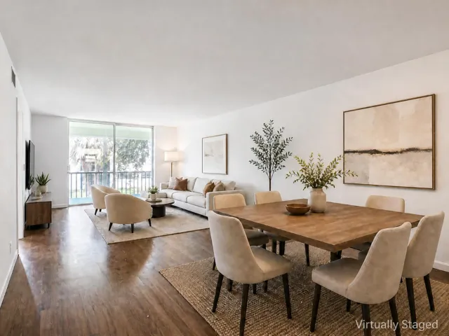 Staged living dining room