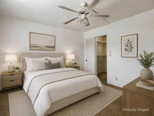 Staged 2nd Bedroom