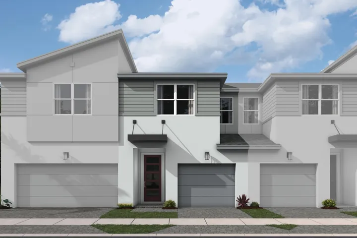 Stock photos represent builder's floorplan