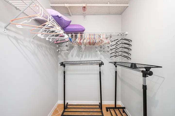 Bedroom walk-in closet