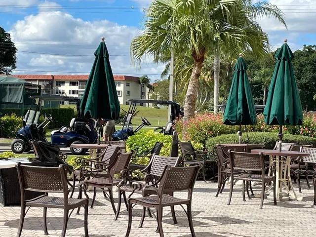 PATIO OVERLOOKING GOLF COURSE