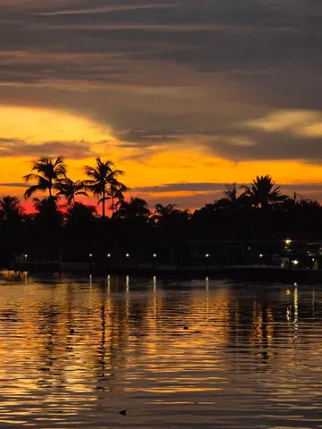 View at sunset